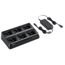 Icom-Accessory-ICOM BC214 Six Bank Charger-ICOM BC214 Six Bank Charger with US plug and cups installed-Radio Depot