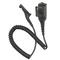 Left side full kit view of the noise cancelling, IP57 rated, and UL approved Motorola NNTN8382 Remote Speaker Microphone (RSM).